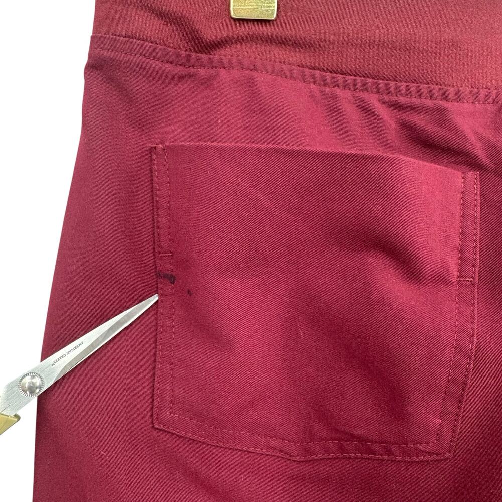 Figs TALL Women's Zamora Burgundy Maroon Mid Rise Jogger Scrub Pants - Picture 7 of 10